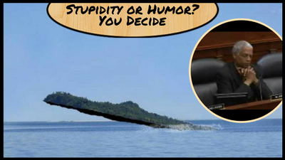 Featured Image - Stupidity or Humor - My fear is that the island could tip over and capsize