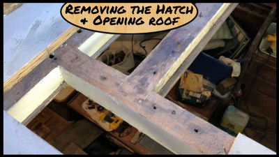 Featured Image - How to remove a hatch from a boat, How to cut fiberrglass, How to repair Core Rot, Hhow to rebuild a wooden hatch