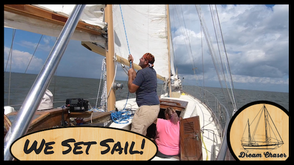 Featured Video Image - How to Sail, We leave the Yard, DreamChaser Sails, Get out there, Sailing Finally, Our first Sail on our new Boat, Formosa Sailing Boat, Captain Ron Boat copy