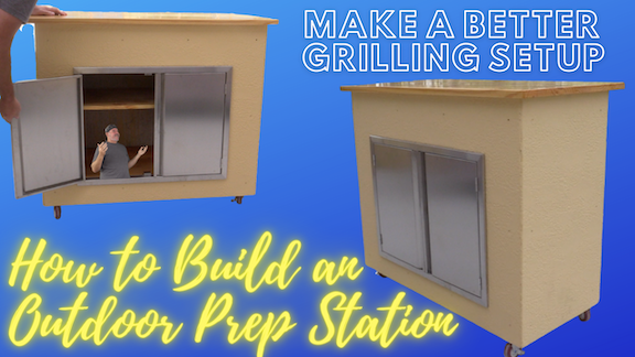 Outdoor Grilling Prep Station